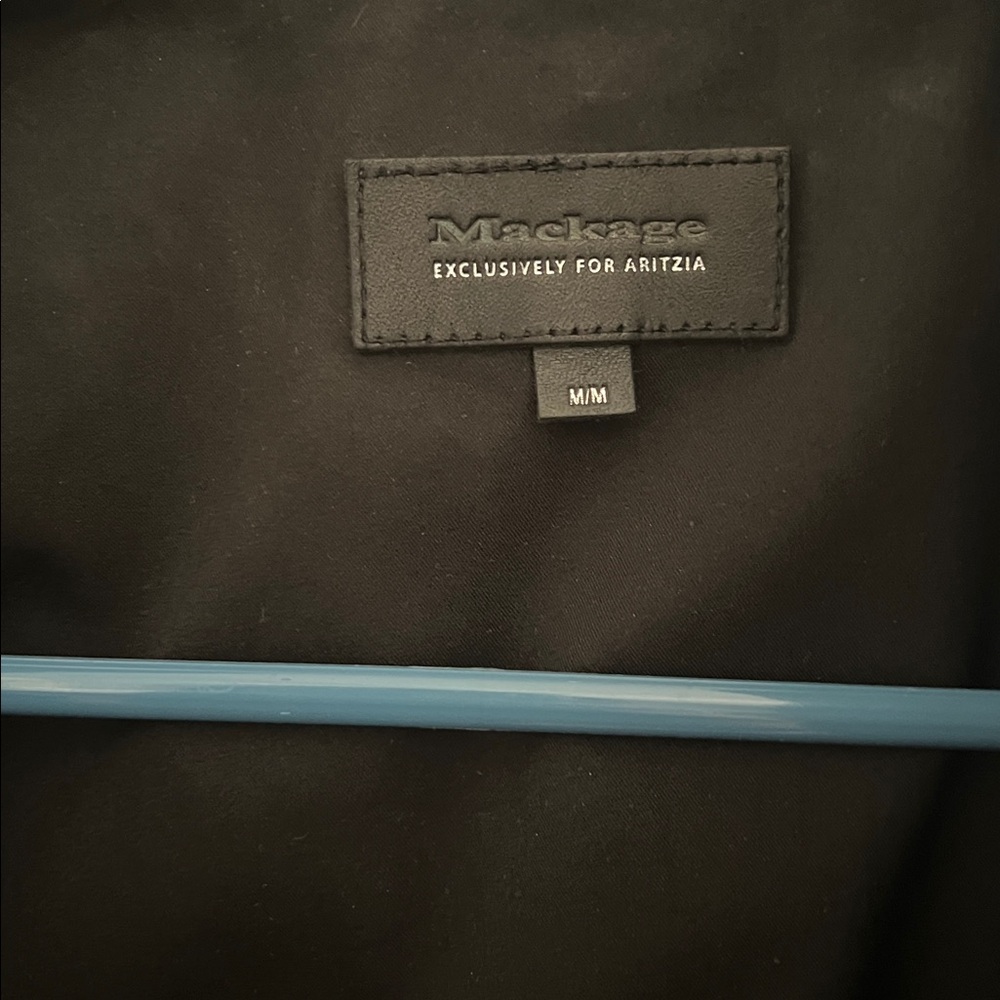 Mackage Black Leather Asymmetrical Moto Jacket - Picture 2 of 12